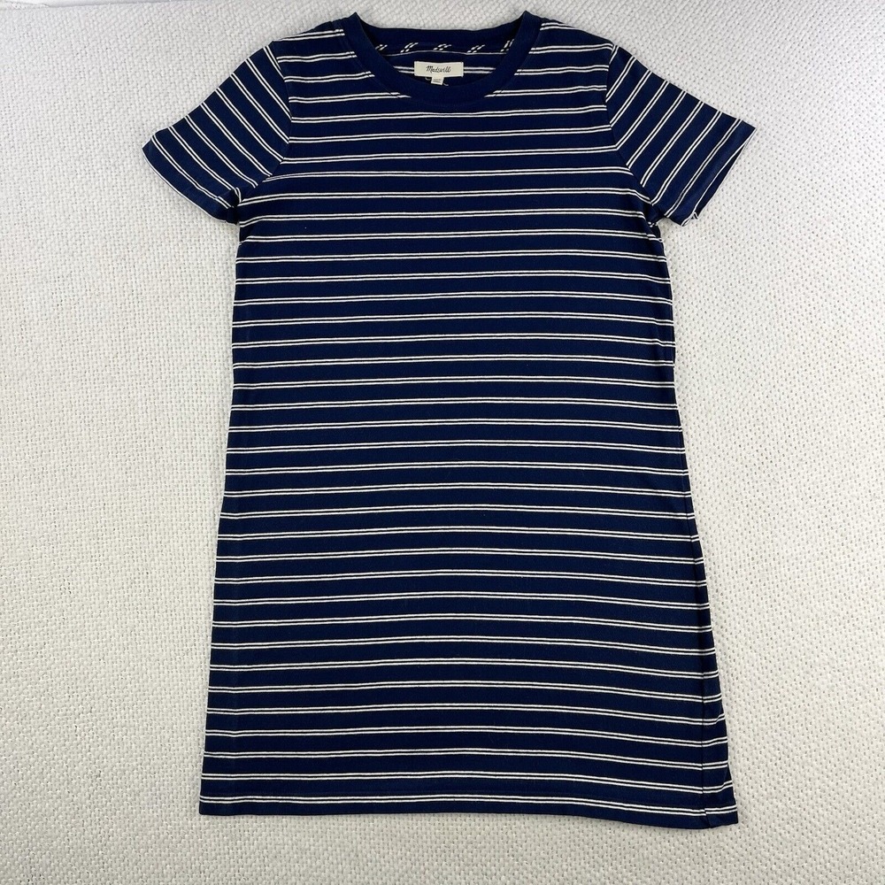 Madewell Striped T-Shirt Dress Casual Everyday Short Sleeve XXS